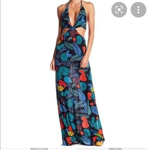 Raga Cutout Tropical Maxi Dress